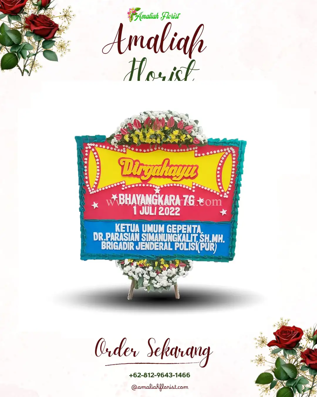 Papan Bunga HUT Ulang Tahun Cempaka